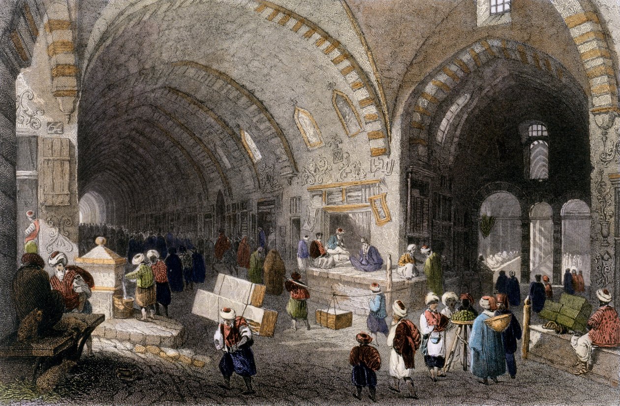 Nagy sugárút a Tchartchi, 1850 (színezett aquatinta) alkotó: William Henry Bartlett