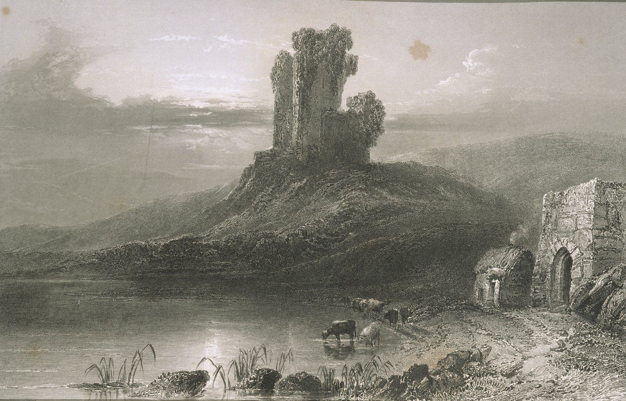 Kilcolman Castle, Cork megye, Írország, George Virtue 