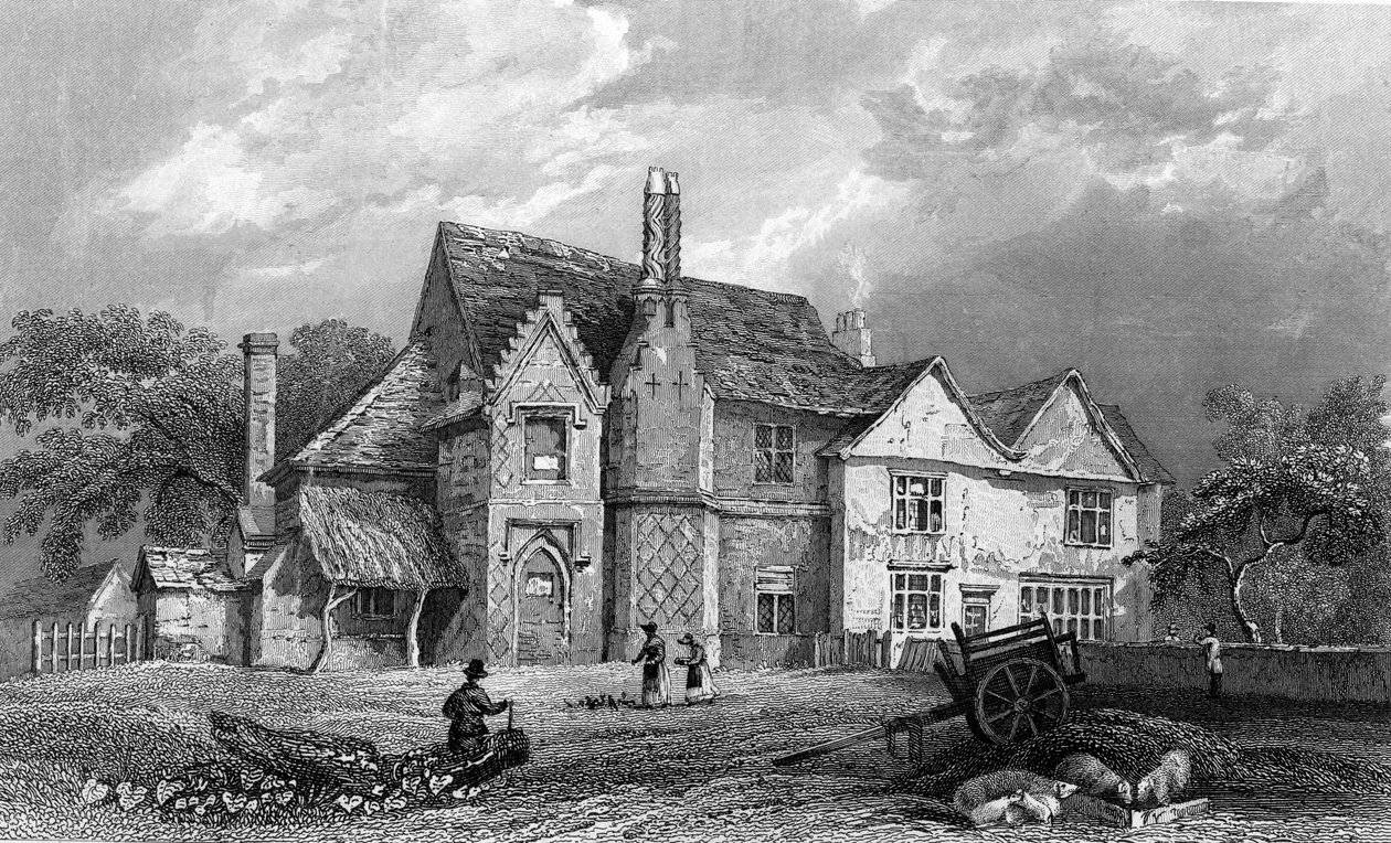 Little Warley Hall, Essex, metszett Henry Adlard, 1833 (metszet) alkotó: William Henry Bartlett