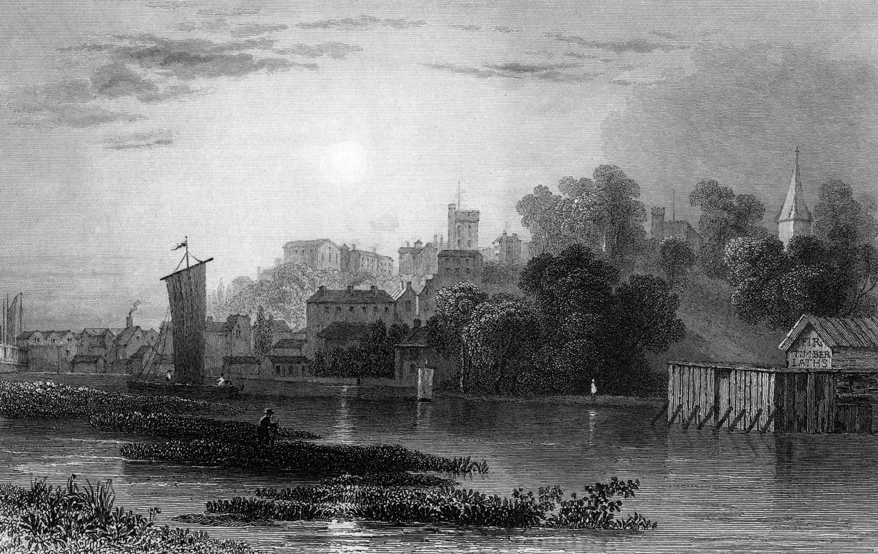 Maldon, Essex, vésette Henry Adlard, 1831 alkotó: William Henry Bartlett