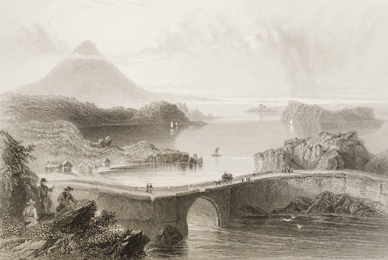 Pontonhíd Lough Connnál, Mayo megye, Írország, George Virtue 