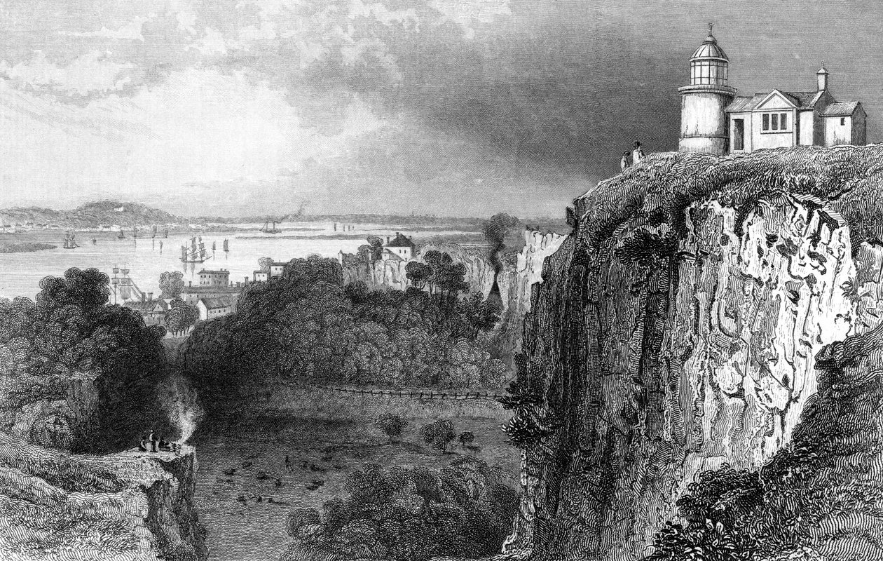 Purfleet, Essex, vésette John Rogers, 1832 alkotó: William Henry Bartlett