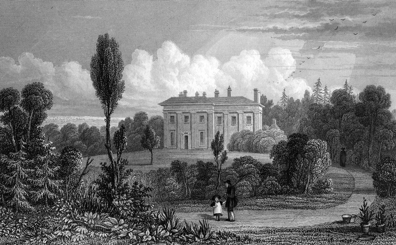 Riffhams Lodge, Essex, 1835 alkotó: William Henry Bartlett