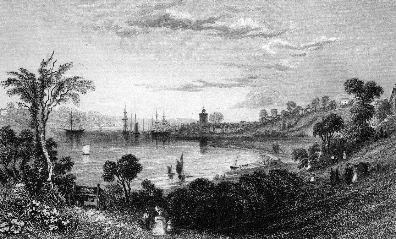 Wivenhoe, Essex, vésette John Rogers, 1832 alkotó: William Henry Bartlett