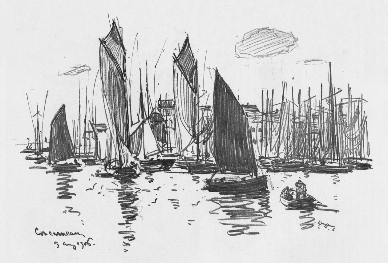 Concarneau, 1906 alkotó: William Henry Charlton