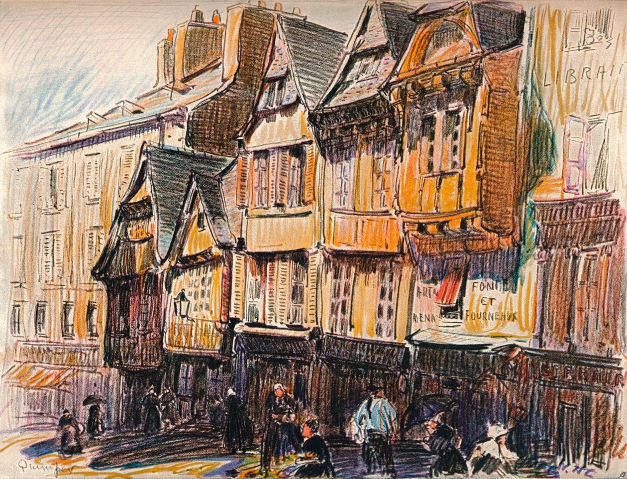 Quimper, c1908 alkotó: William Henry Charlton