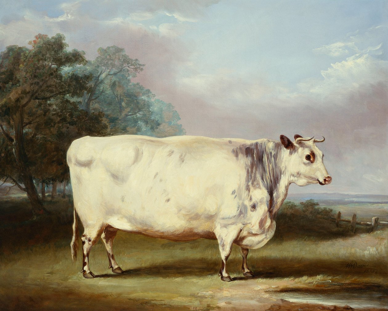 Díjtehén, 1838 alkotó: William Henry Davis