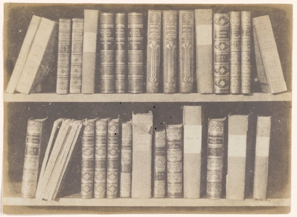 Jelenet a könyvtárban, VIII. tábla a Természet ceruzájáról alkotó: William Henry Fox Talbot