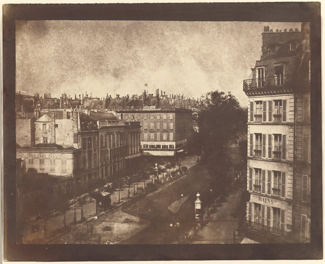 Párizs légi felvétele alkotó: William Henry Fox Talbot