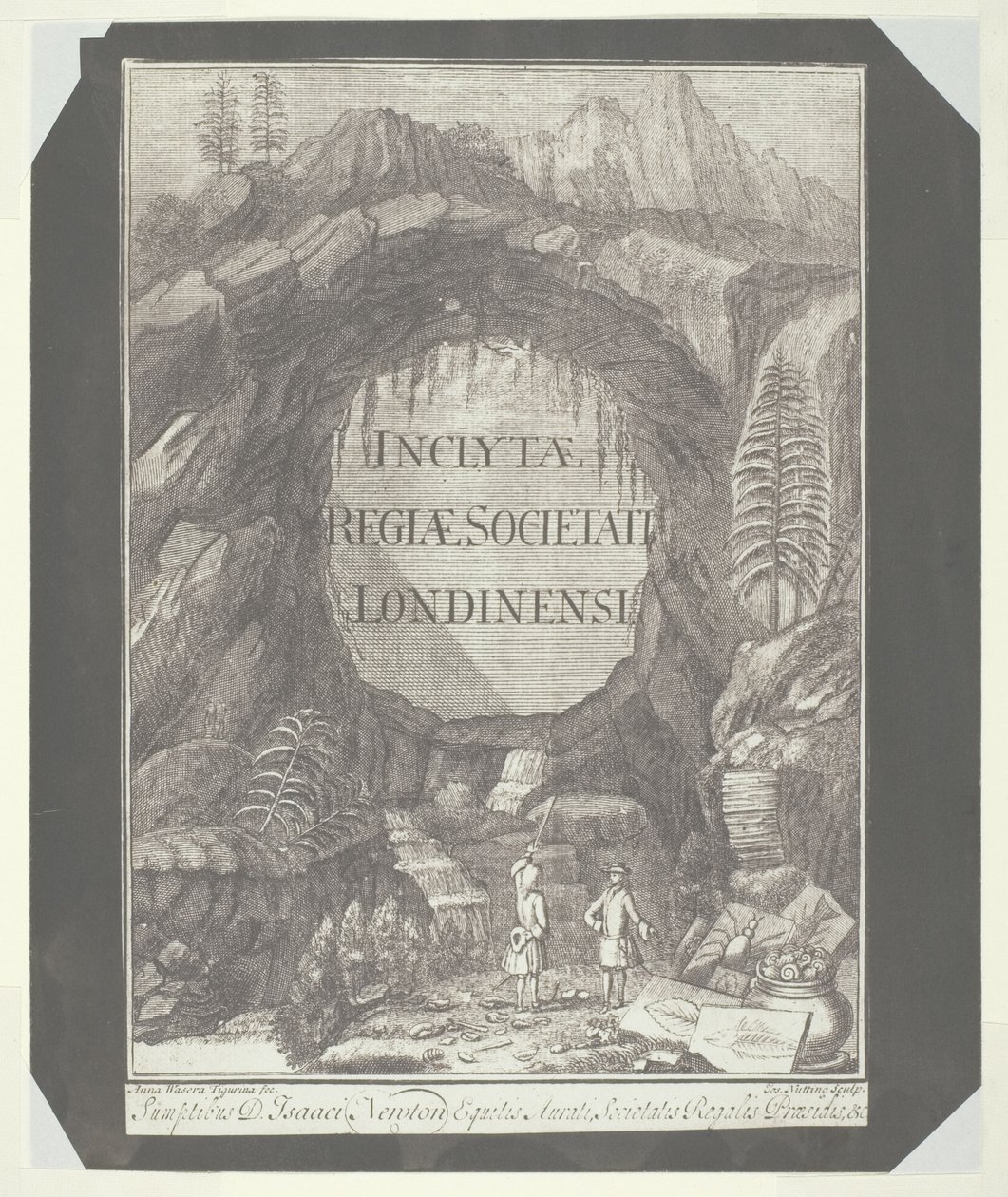 A „Londoni Királyi Társasághoz csatolva” címoldal másolata alkotó: William Henry Fox Talbot