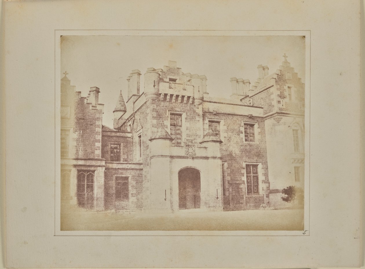A csarnok ajtaja, Abbotsford alkotó: William Henry Fox Talbot