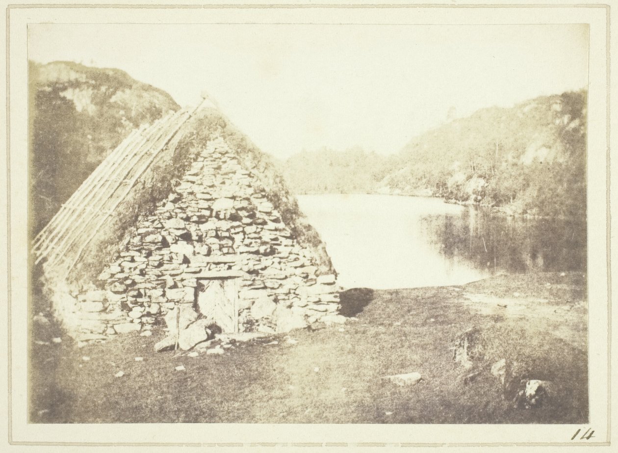 Highland Hut a Loch Katrine partján alkotó: William Henry Fox Talbot