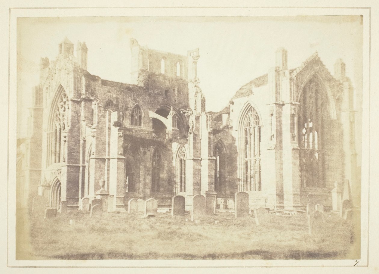 Melrose-apátság alkotó: William Henry Fox Talbot