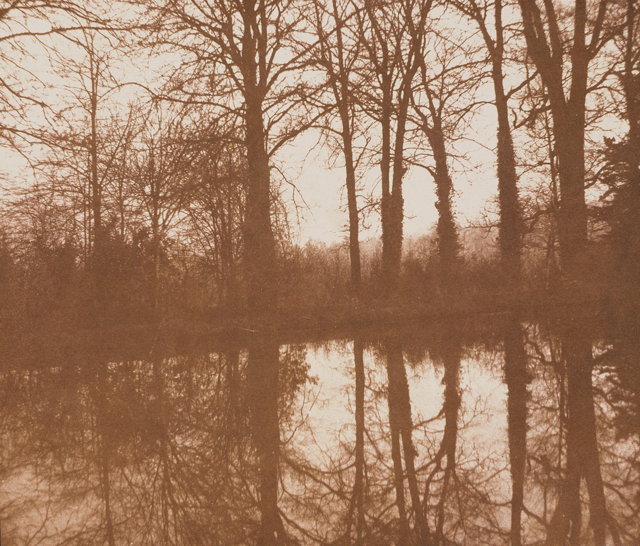 Tükörképek, 1843 (szepia fotó) alkotó: William Henry Fox Talbot