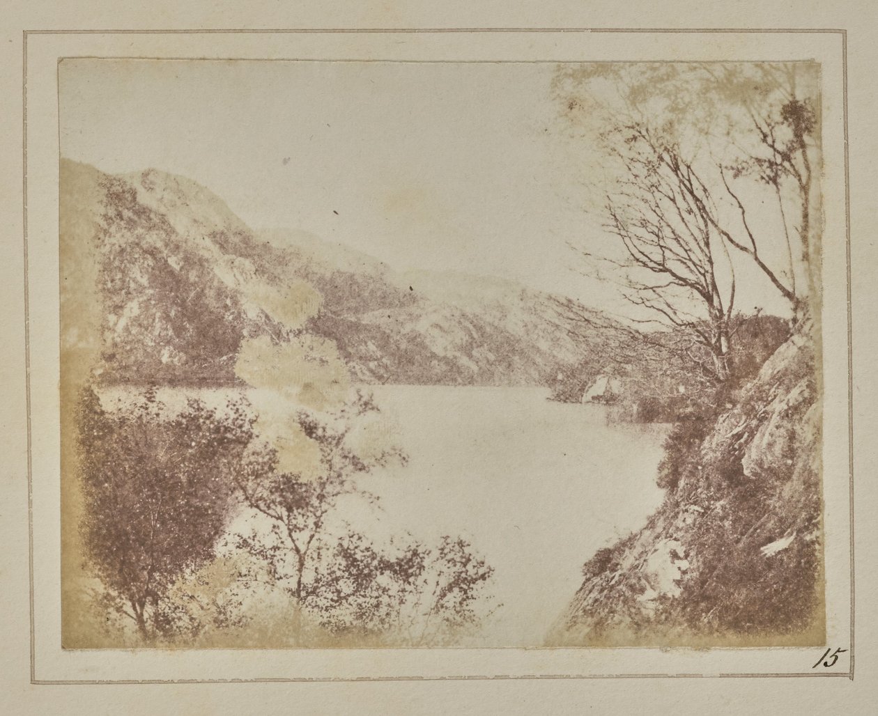 Loch Katrine tájai alkotó: William Henry Fox Talbot