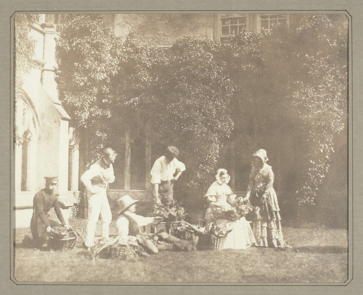 A gyümölcsárusok alkotó: William Henry Fox Talbot