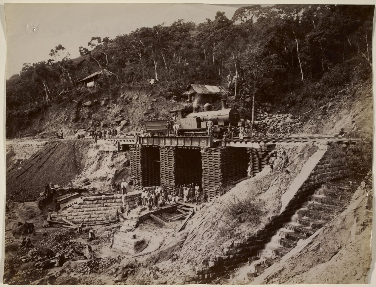 Cím nélkül (vasútépítés) (f/w fotó) alkotó: William Henry Fox Talbot