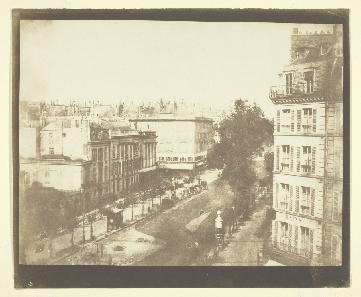 A párizsi Boulevards látképe alkotó: William Henry Fox Talbot