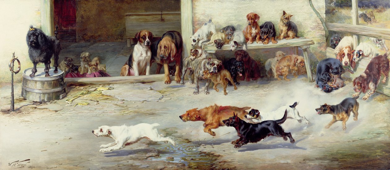 Hot Pursuit, 1894 alkotó: William Henry Hamilton Trood