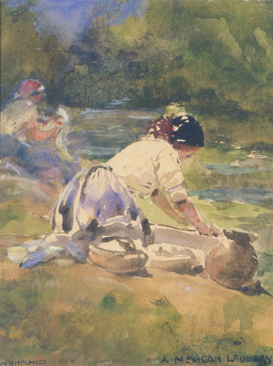 Egy mexikói mosoda, 1895. alkotó: William Henry Holmes