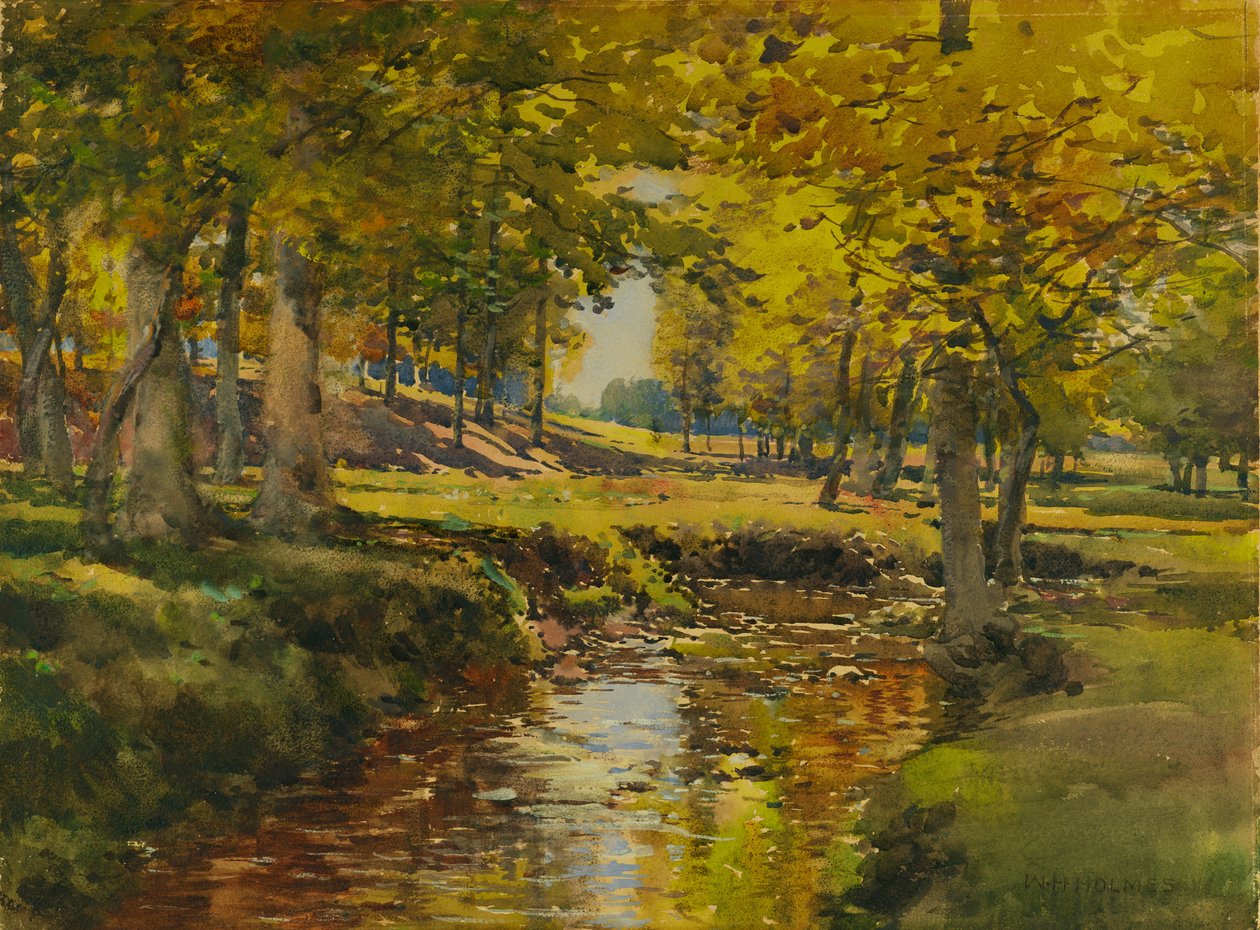 Ősz a rét szélén, n.d. alkotó: William Henry Holmes