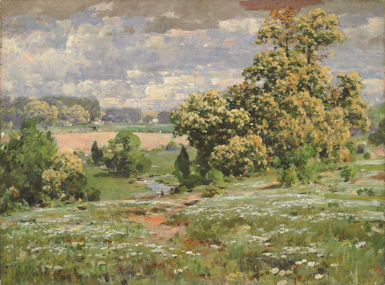 Virágzó gesztenyefák alkotó: William Henry Holmes