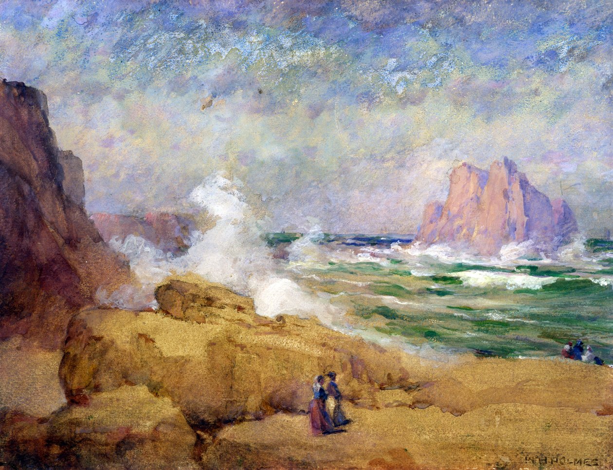 Kalifornia partjainál alkotó: William Henry Holmes