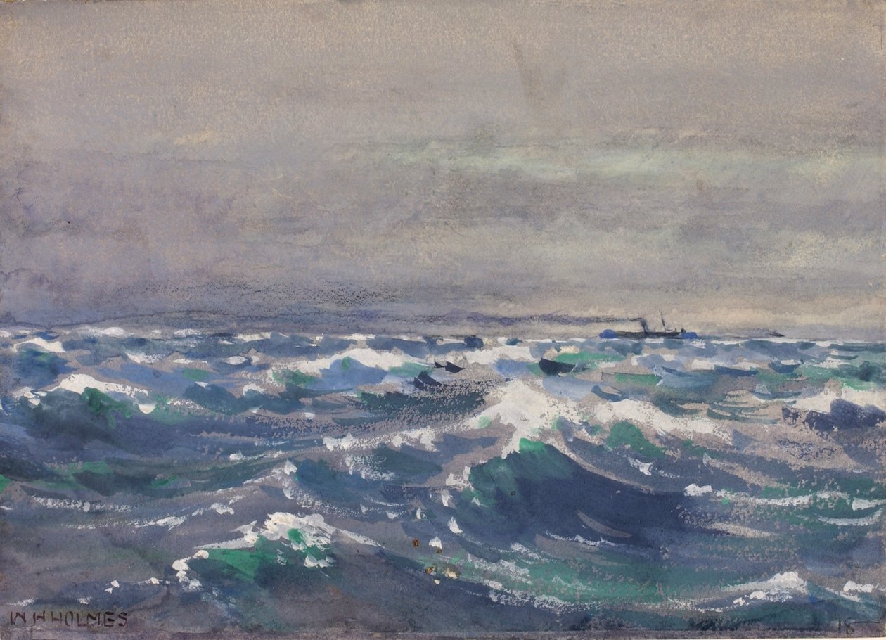 A Bremen gőzösön, Új-Skócia partjainál, 1880 alkotó: William Henry Holmes