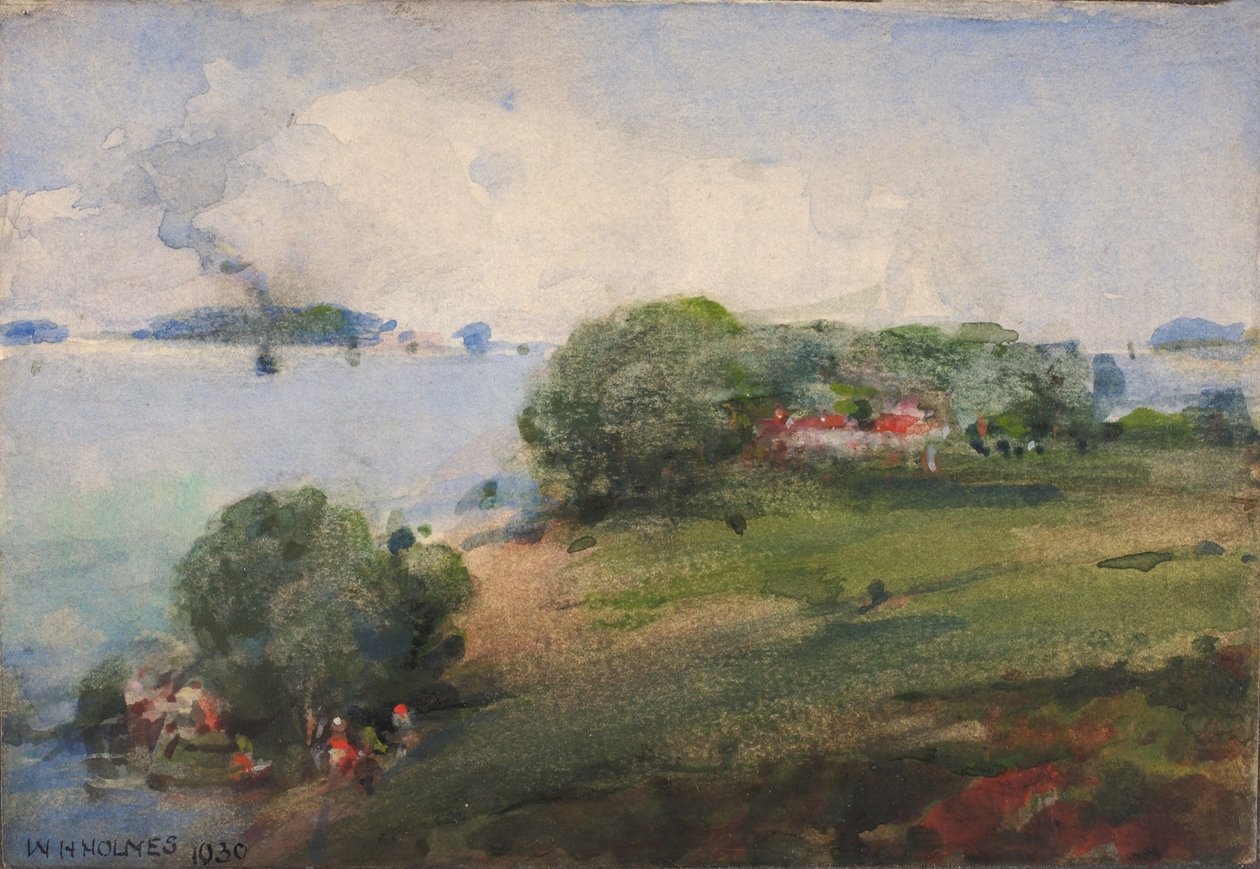 Kilátás a Potomacra alkotó: William Henry Holmes