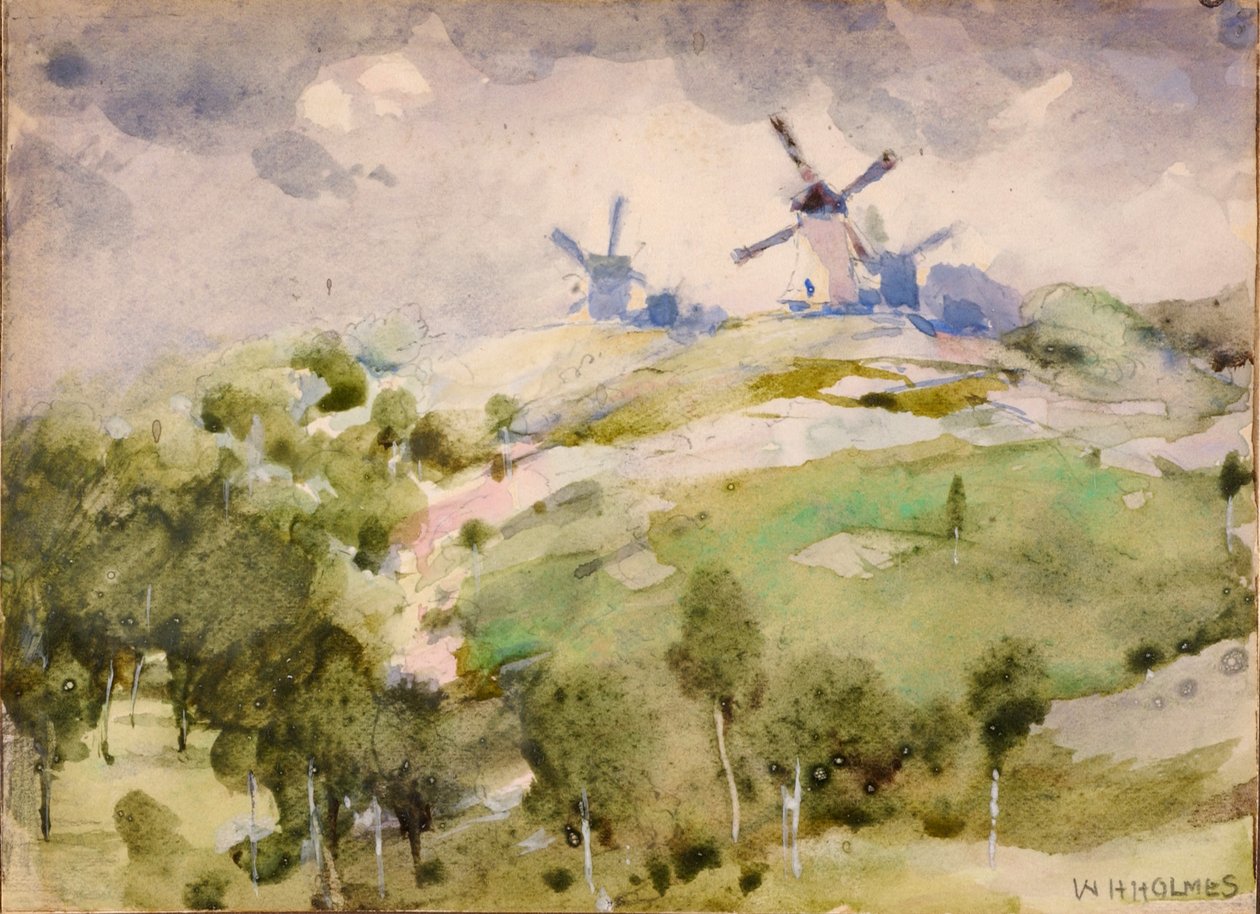Szélmalmok, n.d. alkotó: William Henry Holmes