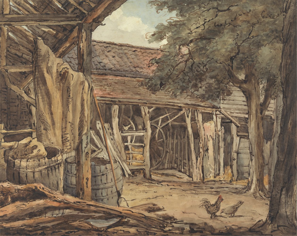 Tanyaudvar alkotó: William Henry Hunt