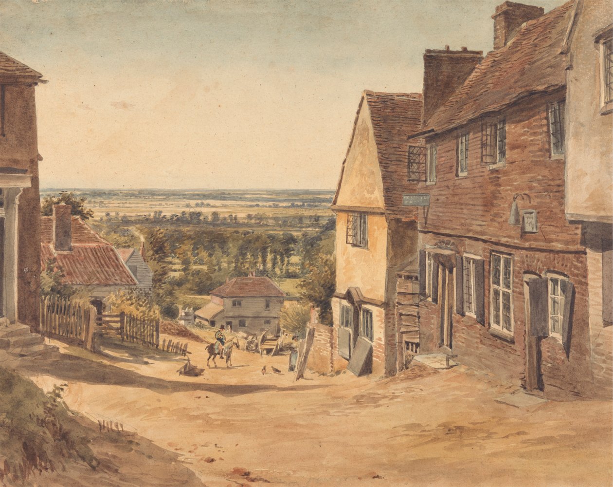Dagnall Lane, St. Albans alkotó: William Henry Hunt