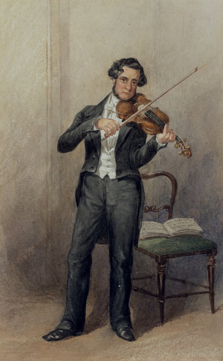 A 6. Duke of Devonshire zenekarának tagja (akvarell papíron) alkotó: William Henry Hunt