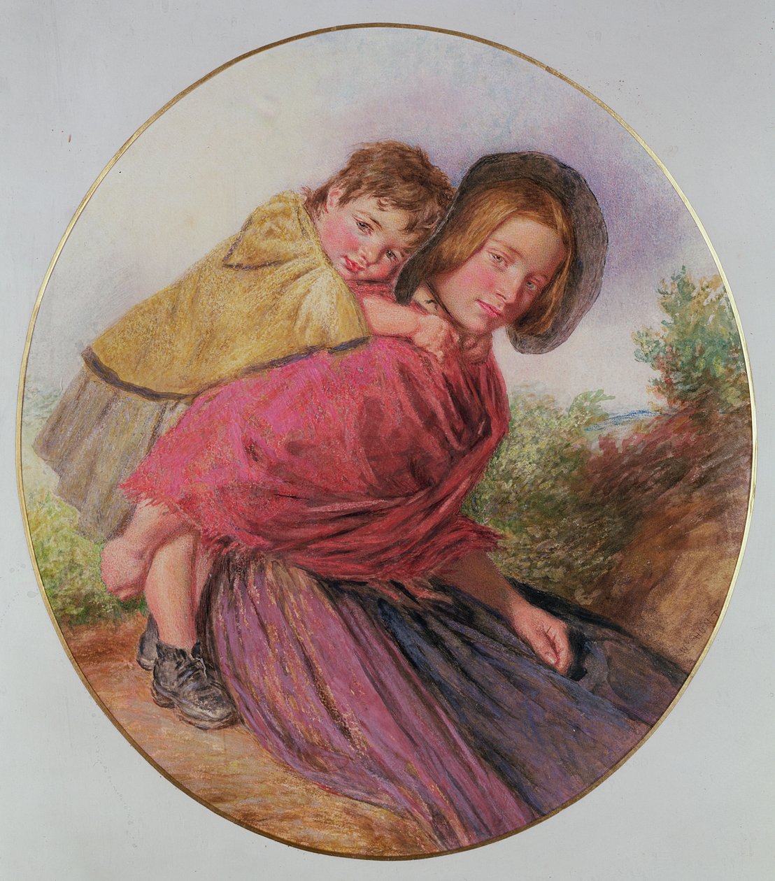 Anya és gyermeke alkotó: William Henry Hunt