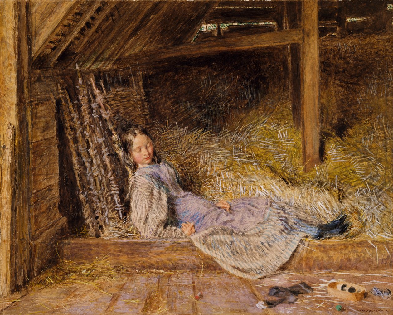 Alvás, 1835-40 körül alkotó: William Henry Hunt