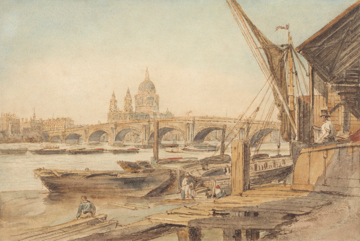 A Szent Pál-székesegyház és a Blackfriars híd alkotó: William Henry Hunt