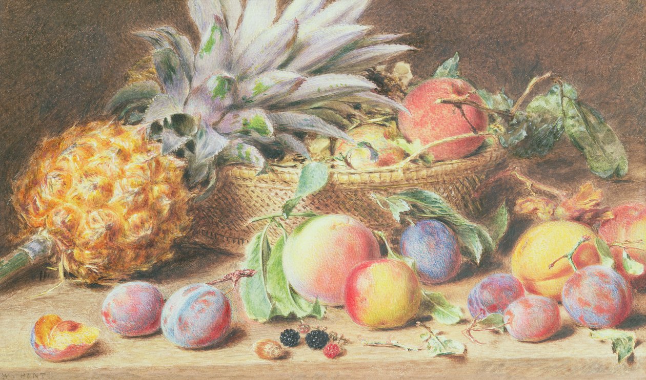 Csendélet gyümölccsel alkotó: William Henry Hunt