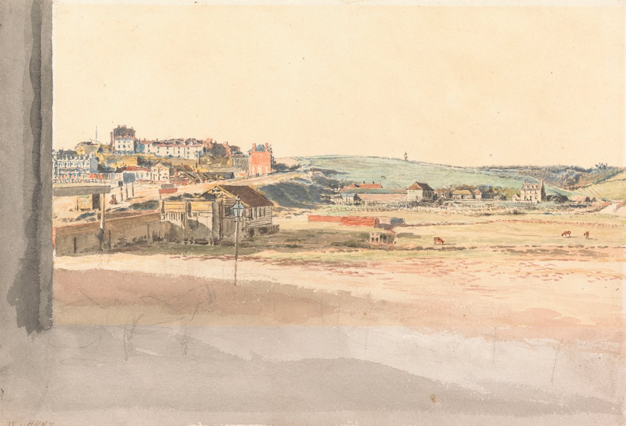 A zászlórúd, Margate alkotó: William Henry Hunt