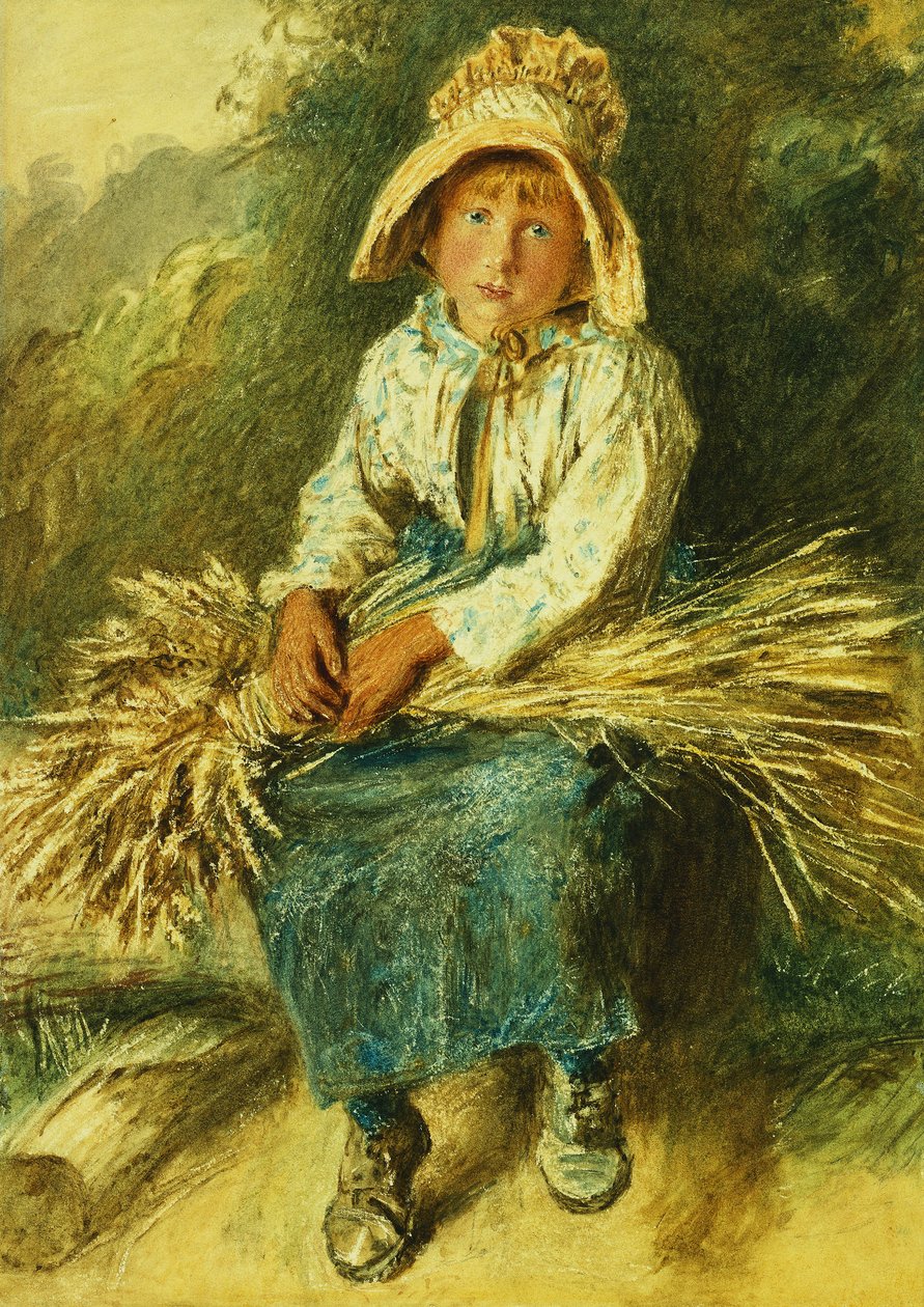 Az ifjú Gleaner, alkotó: William Henry Hunt