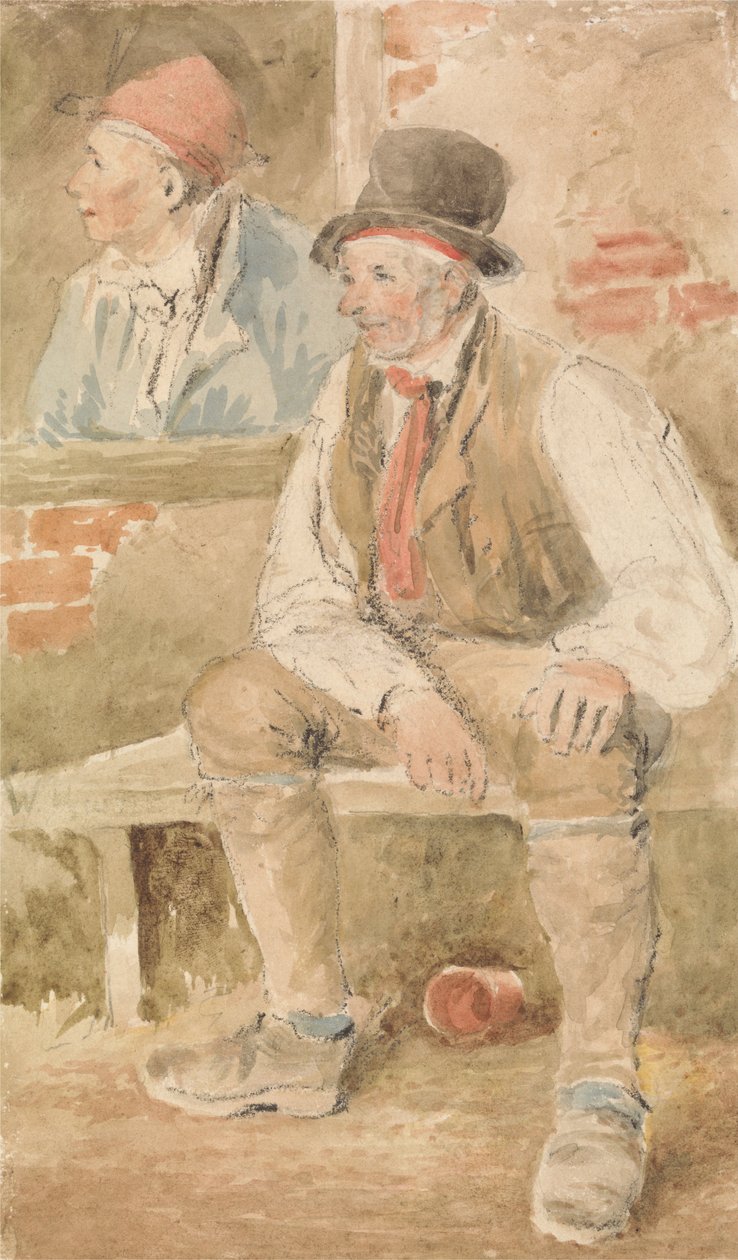 Két paraszt az ablaknál alkotó: William Henry Hunt