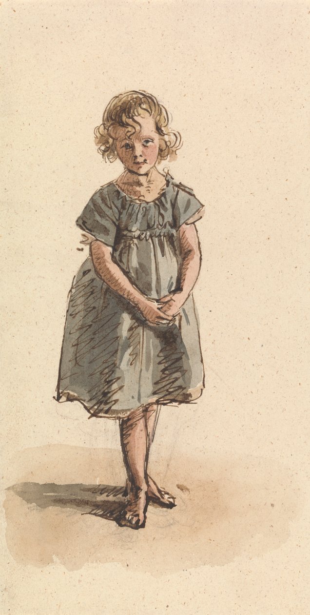 Fiatal lány mezítláb állt alkotó: William Henry Hunt