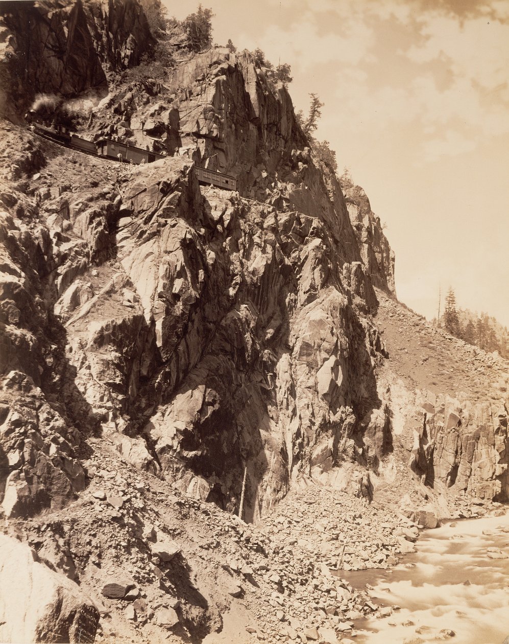 A Rio Las Animas kanyonja alkotó: William Henry Jackson