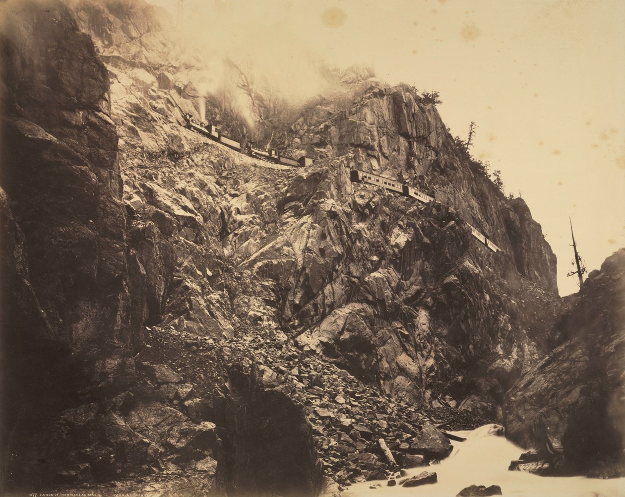 A Rio las Animas kanyonja, kb. 1882-1886. alkotó: William Henry Jackson
