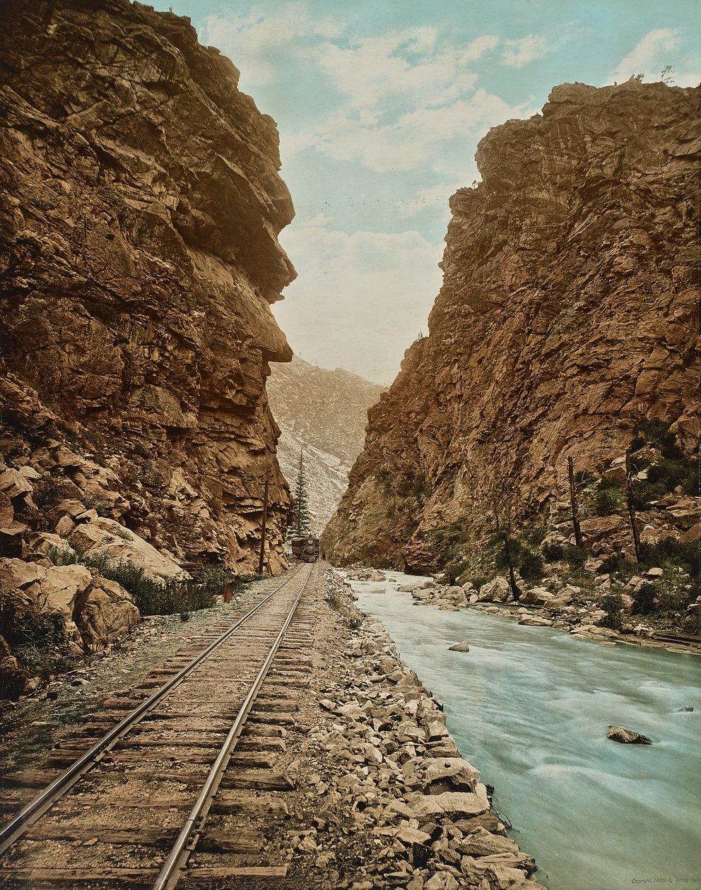 Clear Creek Canyon, Colorado, 1899 körül (fénykép) alkotó: William Henry Jackson
