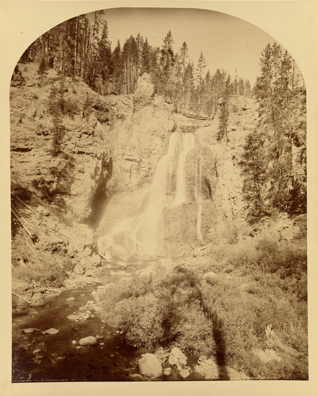 Crystal Falls, Cascade Creek alkotó: William Henry Jackson