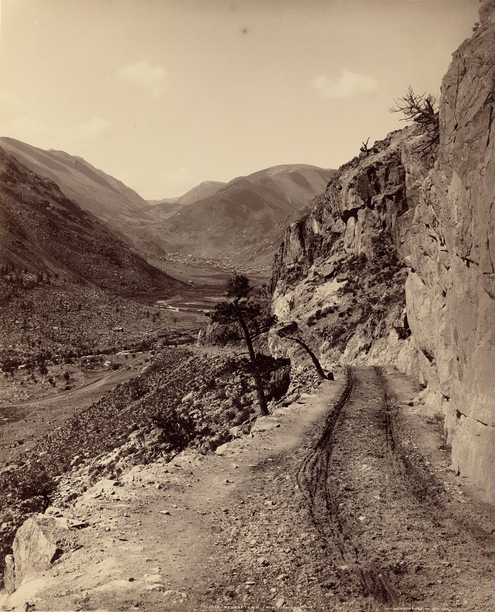 Georgetown, Colorado, a Democratic Mountain felől alkotó: William Henry Jackson