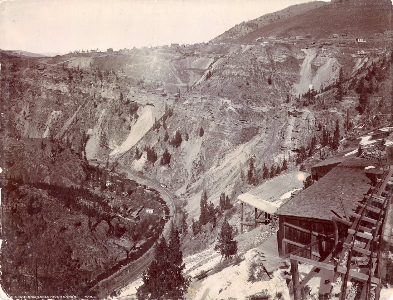 Gilman és Eagle River Canyon, 1880-90 körül alkotó: William Henry Jackson