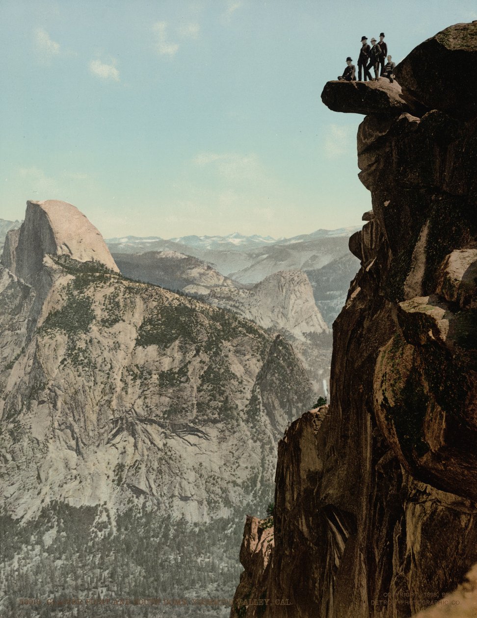 Glacier Point és South Dome, Yosemite Valley, Kalifornia,1898-ban megjelent (fotó) alkotó: William Henry Jackson