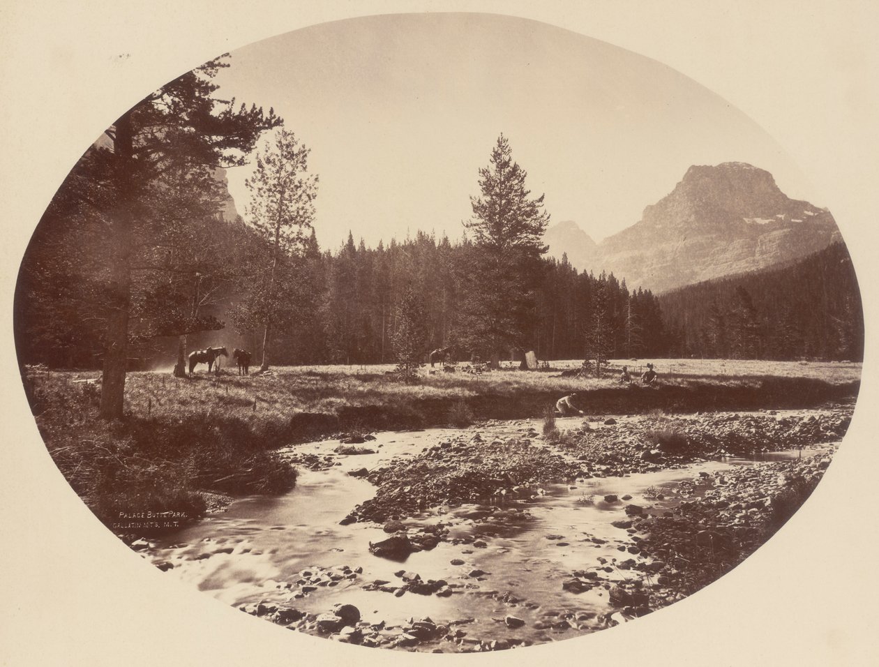 Palace Butte Park, Gallatin-hegység, Montana terület alkotó: William Henry Jackson