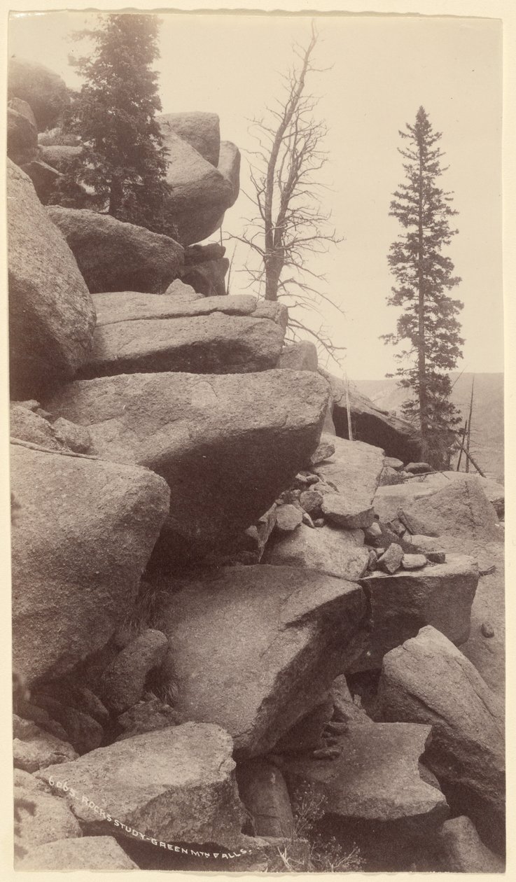 [Sziklatanulmány, Green Mountain Falls, Colorado] alkotó: William Henry Jackson